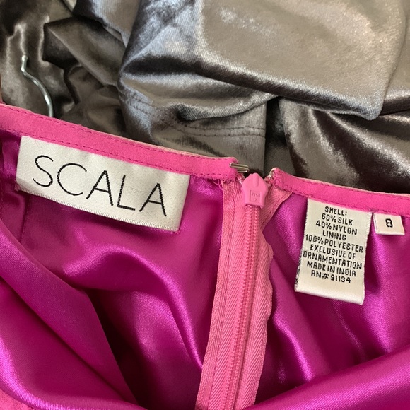 SCALA Gown Dress Gradient  Pink Requins Prom Wedding Small - Picture 9 of 9